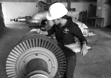 Steam turbine rotor inspection is one service provided by Macek Engineering.